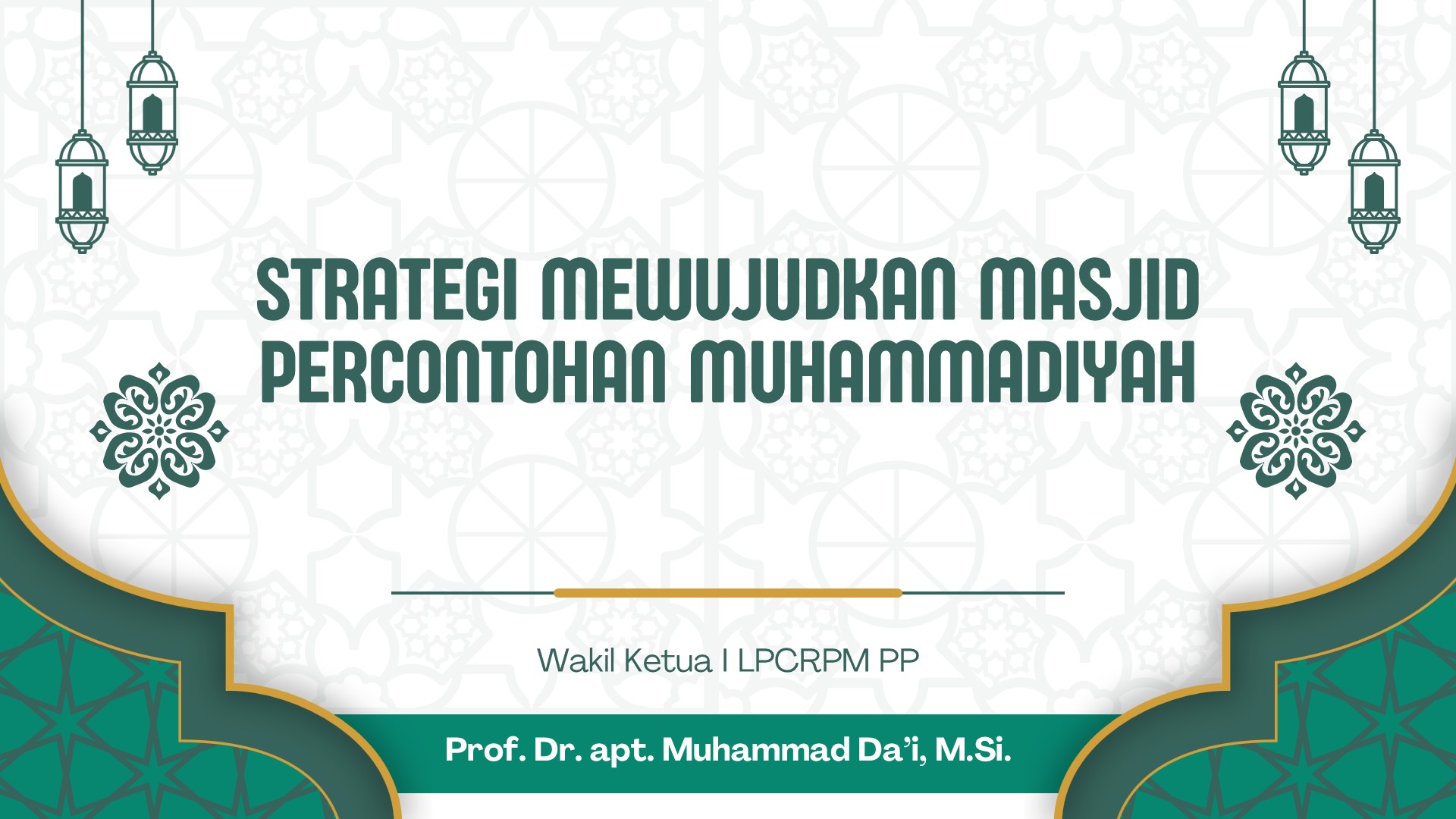 Strategi Mewujudkan masjid Percontohan Muhammadiyah Prof Muhammad Dai.pptx